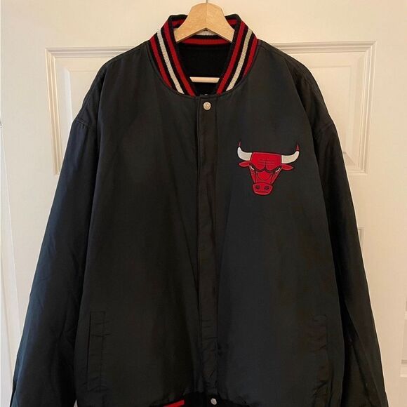 Vintage Jordan 1 bred Jeff Hamilton nba bulls varsity varsity reversible - Picture 1 of 5